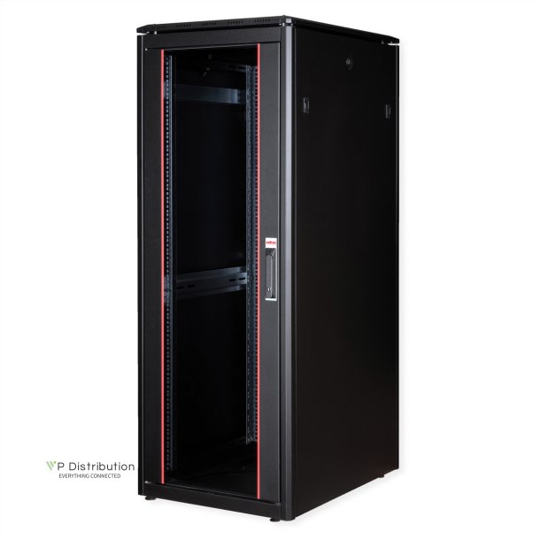 ROLINE 19-inch network cabinet Pro 32 U, 600x800 WxD Glass door black