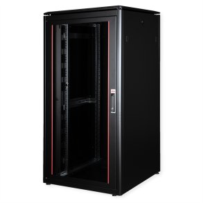 ROLINE 19-inch network cabinet Pro 32 U, 800x800 WxD glass door black