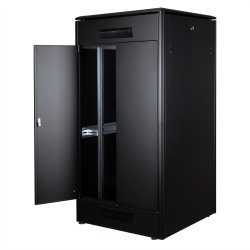 ROLINE 19-inch network cabinet Pro 32 U, 800x800 WxD glass door black
