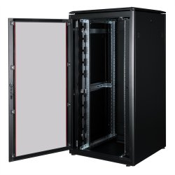 ROLINE 19-inch network cabinet Pro 32 U, 800x800 WxD glass door black