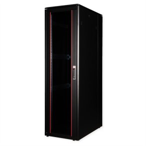 ROLINE 19-inch Network Cabinet Pro 42 U, 600x1000 WxD glass door black