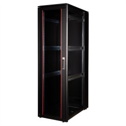 ROLINE 19-inch Network Cabinet Pro 42 U, 600x1000 WxD glass door black