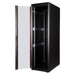 ROLINE 19-inch Network Cabinet Pro 42 U, 600x1000 WxD glass door black