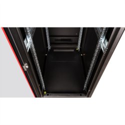 ROLINE 19-inch Network Cabinet Pro 42 U, 600x1000 WxD glass door black