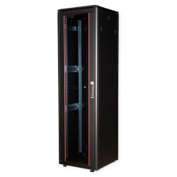 ROLINE 19-inch Network Cabinet Pro 42 U, 600x600 WxD Glass door black