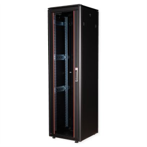 ROLINE 19-inch Network Cabinet Pro 42 U, 600x600 WxD Glass door black