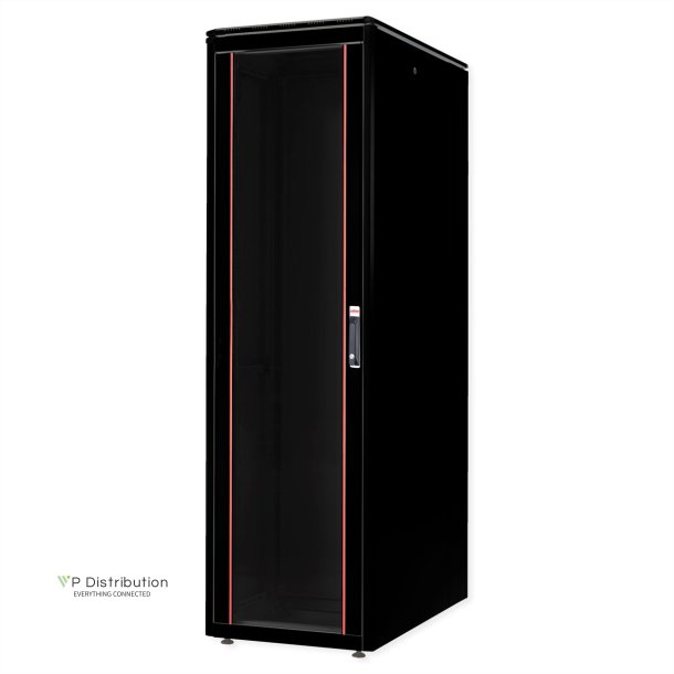 ROLINE 19-inch Network Cabinet Pro 47 U, 600x1000 WxD glass door black