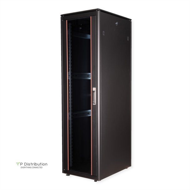 ROLINE 19-inch Network Cabinet Pro 47 U, 600x800 WxD Glass door black