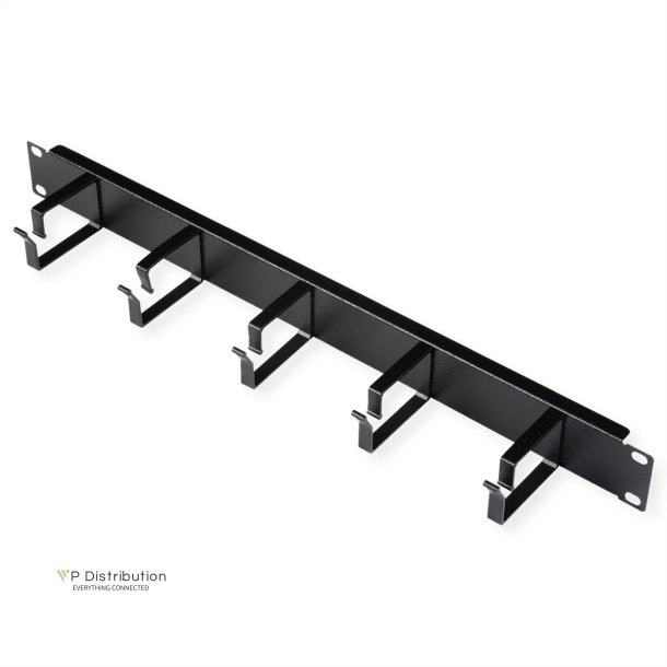 ROLINE 19-inch patch panel 1U grey, 40x60mm black