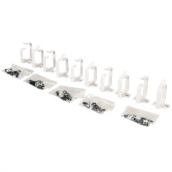 ROLINE Cable management bracket, 44x60mm grey 10 pieces