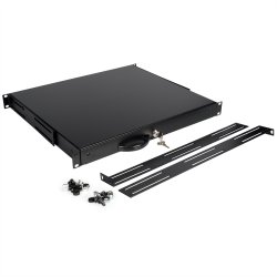 ROLINE 19-inch keyboard insert 1 U, 400 T lockable black