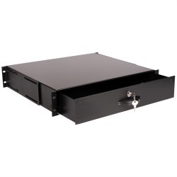 ROLINE 19-inch keyboard insert 2 U, 400 T lockable black