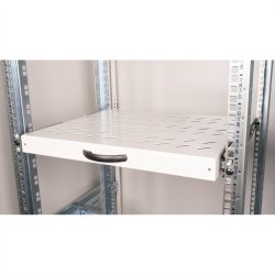 ROLINE 19-inch shelf 1 U, Extendable 350 T 25 kg grey