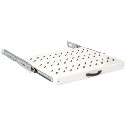 ROLINE 19-inch shelf 1 U, Extendable 350 T 25 kg grey