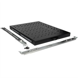 ROLINE 19-inch shelf 1 U, extendable 550 T 25 kg black