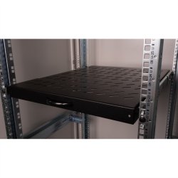 ROLINE 19-inch shelf 1 U, extendable 550 T 25 kg black