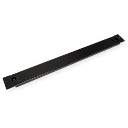 ROLINE 19" Blank Panel, Snap-in, 1U, Metal, black