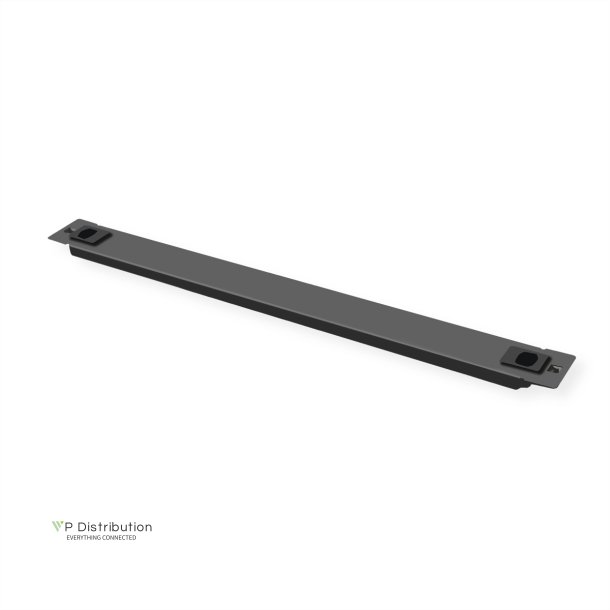 ROLINE 19" Blank Panel, Snap-in, 1U, Metal, black