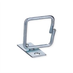 19" Cable Manager, 40x40mm, metal, Mounting central, cable entry central