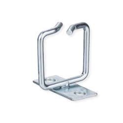 19" Cable Manager, 40x40mm, metal, Mounting central, cable entry central
