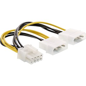 InLine® Power adaptor cable, 2x 5.25