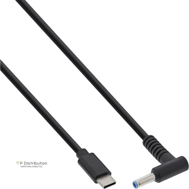 InLine USB Type-C to HP Notebook (round/small) charging cable, 2m