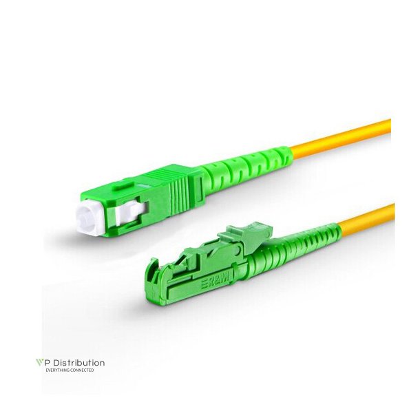 PeakOptical E2000/PC-SC/PC, Simplex, SM, 1M, 3.0mm Fiber Diameter: 9/125&micro;m Licensed HUBER+SUHNER Connector