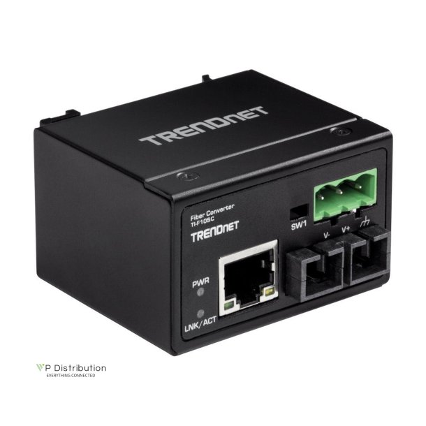Trendnet Hardened Industrial 100Base-FX Multi-mode SC Fiber Converter(2KM)