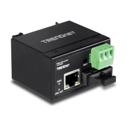 Trendnet Hardened Industrial 100Base-FX Multi-mode SC Fiber Converter(2KM)