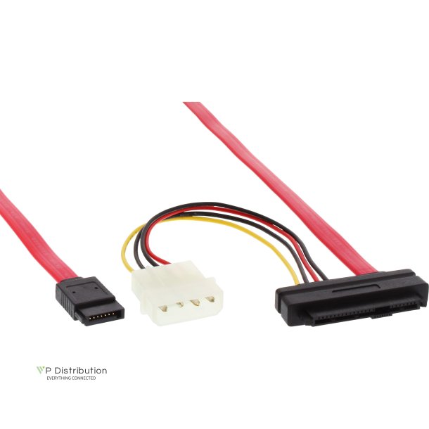 InLine&reg; SAS Cable 29 Pin SFF-8482 + Power to 1x SATA single Target 0.5m