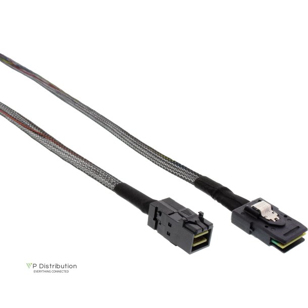 InLine&reg; Mini SAS HD Cable SFF-8643 to SFF-8087 with Sideband 1m