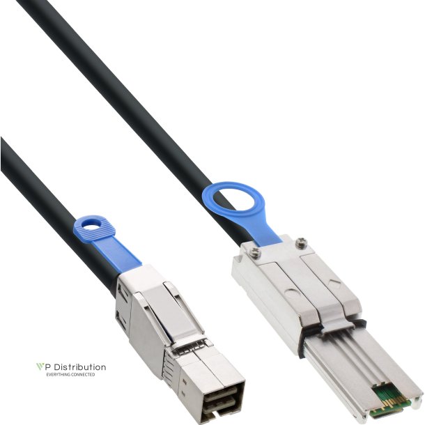 InLine external Mini SAS HD Cable SFF-8644 to SFF-8088 6Gb/s 1m