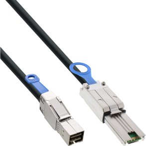 InLine external Mini SAS HD Cable SFF-8644 to SFF-8088 6Gb/s 2m