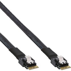 InLine Slim SAS Cable, SFF-8654 to SFF-8654, 24Gb/s, 1m