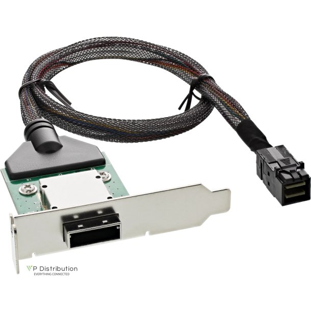 InLine&reg; SAS HD Low Profile Adapter Bracket ext. SFF-8088 to int. SFF-8643 0.5m