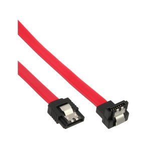 InLine SATA Cable for 150 / 300 / 600 S-ATA links with latches 90 0.15m