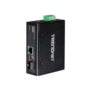 Trendnet Hardened Industrial SFP to Gigabit UPoE  Media Converter