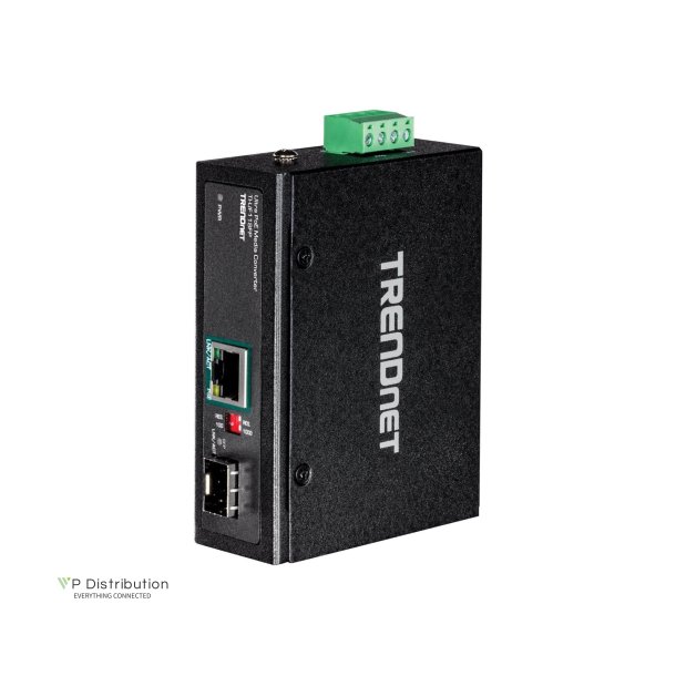 Trendnet Hardened Industrial SFP to Gigabit UPoE  Media Converter