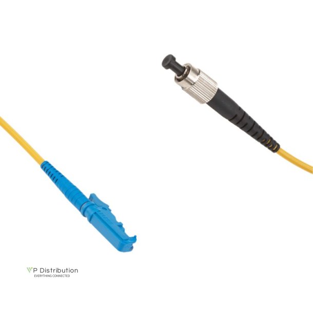 PeakOptical E2000/PC-FC/PC, Simplex, SM, 15M, 3.0mm Fiber Diameter: 9/125&micro;m Licensed HUBER+SUHNER Connector