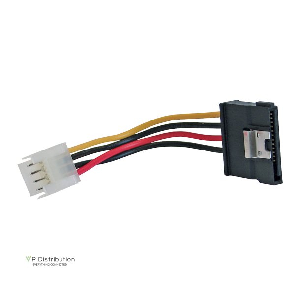 InLine SATA Power Adapter Cable 3.5" to 15 Pin SATA with latch 0,06m