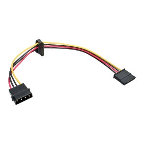 InLine Internal Power Cable 1x Molex 4 Pin to 2x SATA Power 0.3m