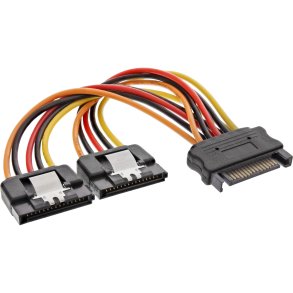 InLine SATA Power Y-Cable female to 2x male 0.15m