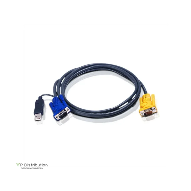 ATEN 2L-5202UP KVM-Cable VGA USB 1.8m