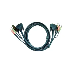 ATEN 2L-7D02U KVM-Cable DVI,USB,Audio1,8m