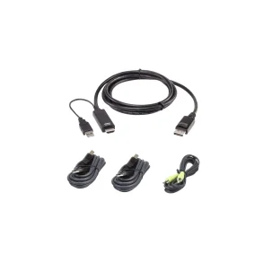 ATEN 2L-7D02UHDPX4 HDMI to DP KVM Cable Kit