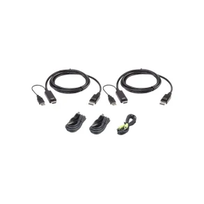 ATEN 2L-7D02UHDPX5 HDMI to DP KVM Cable Kit