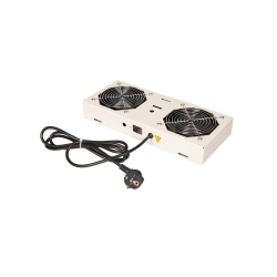ROLINE Fan unit with 2 fans for 19" Wall Cabinet grey