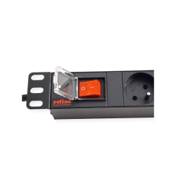 ROLINE UTE PDU 8x Socket, W/Ligthed Switch, 1,8m