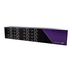 SmartAVI HDMI, Single-Head, Rackmount 16-Port  Extender Transmitter over CAT5/5e/6 STP. Includes: [RKT16-HDX100,CCPWR06 ]HDX-100-RX (PS5VD3A-wllmt) not included