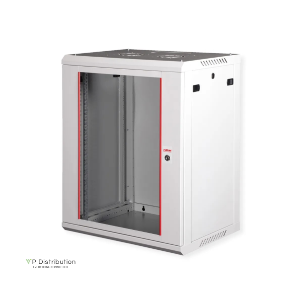 ROLINE 19" Wall Cabinet Basic Plus 18 U 600x450 BxT grey